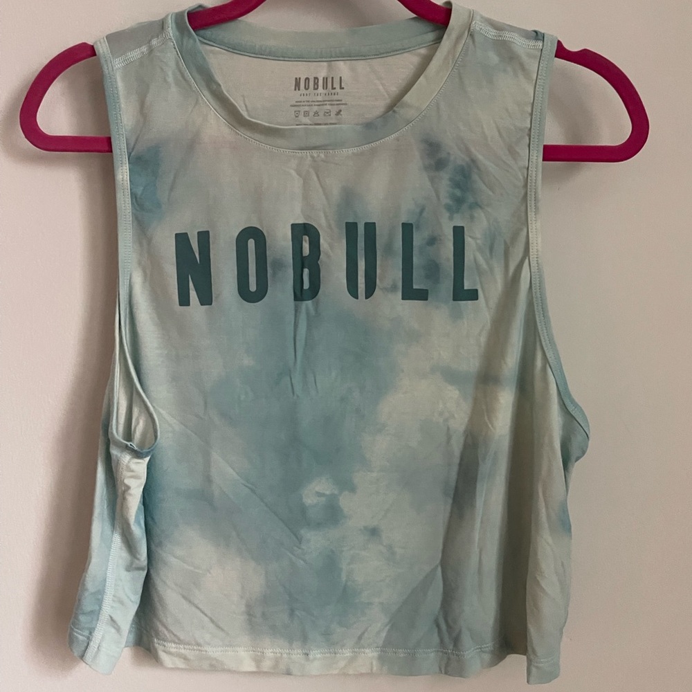 No Bull Muscle Tank Seafoam Green Tie-Dye Womens Size Large